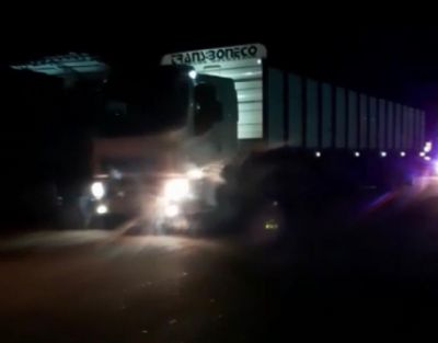 Vídeo mostra momento em que  caminhões com gado roubado em Confresa são escoltados pela Polícia no Pará