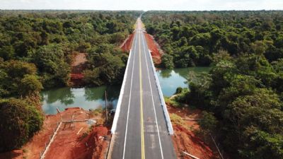 DNIT entrega oitava ponte na BR-242 e impulsiona log�stica em Mato Grosso