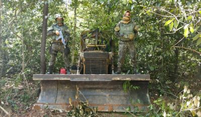Policia apreende m�quinas e suspeitos por desmatamento ilegal em MT