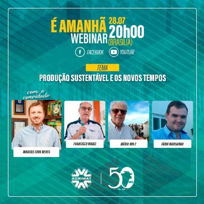 Acrimat realiza nesta ter�a (28) mais uma webinar.