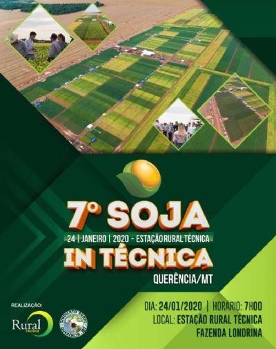 JANEIRO - Quer�ncia realizara 7� edi��o do evento Soja In T�cnica