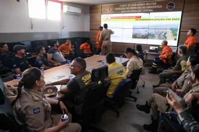 Fogo no Parque Estadual Encontro das �guas est� confinado, afirma comandante do Corpo de Bombeiros