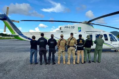 Com helic�ptero, grupo � resgatado de trabalho escravo em fazenda no Pantanal