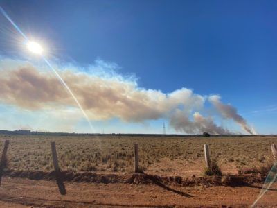 Inc�ndio em Canarana-MT queimou 500ha de palhada de milho