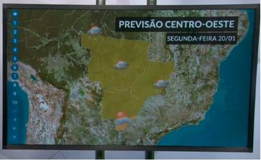 Confira a previs�o para todo o Centro Oeste para esta segunda-feira(20)