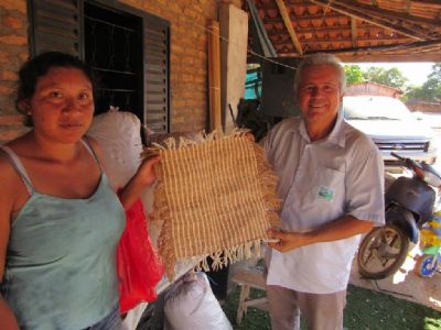 T�cnicos da Empaer fomentam produ��o de algod�o org�nico colorido em comunidade ind�gena