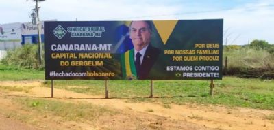 Produtores manifestam apoio ao Sindicato Rural de Canarana contra retirada de Outdoor em defesa de Bolsonaro