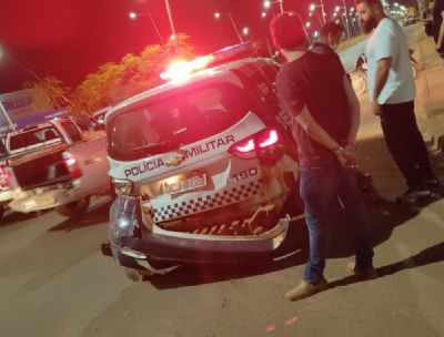 Agr�nomo se envolve em acidente com viatura da Pol�cia em Confresa