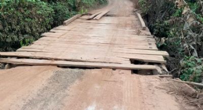 V�deo: Produtores rurais temem queda de ponto em estrada de Porto Alegre do Norte