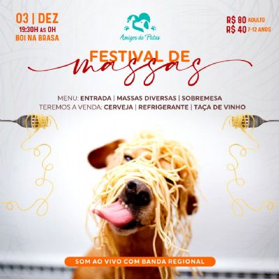 Festival de Massas: Amigos de Patas promove a��o em Confresa