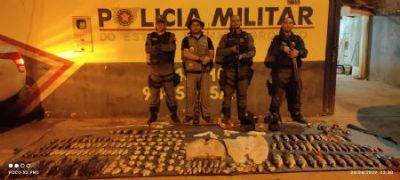 Pol�cia Militar e Sema apreendem 80kg de pescado ilegal em Novo Santo Ant�nio