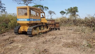 Sema e PM apreendem quatro m�quinas e corrent�es em opera��o contra desmatamento ilegal no Araguaia