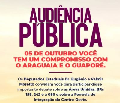 Popula��o do Araguaia se mobiliza para participa��o em Audi�ncia P�blica em Cuiab�