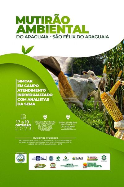 Come�a hoje Mutir�o Ambiental em S�o F�lix do Araguaia