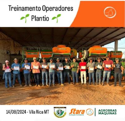 Agrobras M�quinas promove Treinamento para Operadores em Vila Rica � MT