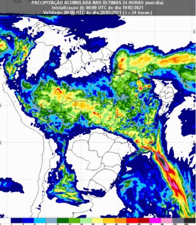 Previs�o do tempo: Sexta-feira segue com tend�ncia de muita chuva para o centro-norte do Brasil