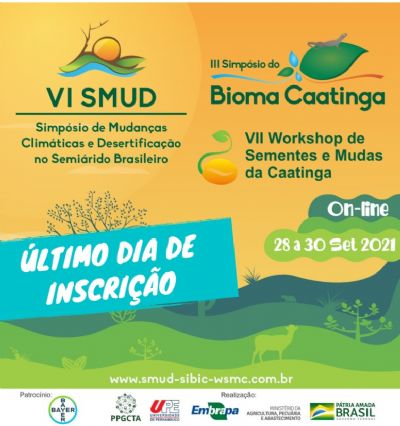 Evento on-line sobre mudan�as clim�ticas e bioma Caatinga est� no �ltimo dia de inscri��es gratuitas