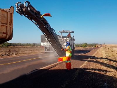 BR 158: Servi�os de manuten��o do DNIT garantem mais seguran�a nas rodovias federais de Mato Grosso