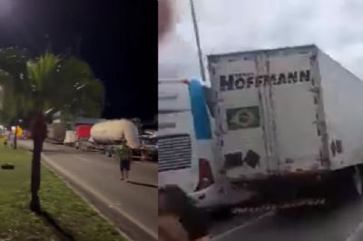 Caminhoneiros fecham rodovias e protestam contra vit�ria de Lula em ao menos 11 Estados