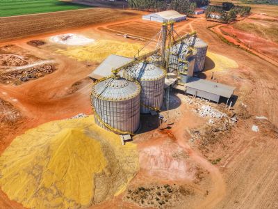 V�deo: Fazenda viraliza em Mato Grosso com superlota��o de milho em armaz�m