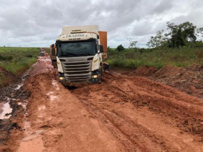 Chuvas causam novos dados a estradas do Araguaia