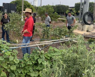 Penitenci�ria ter� horta org�nica com assist�ncia t�cnica da Empaer em �gua Boa