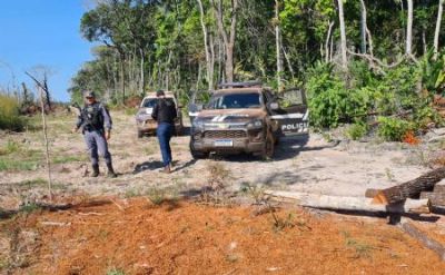 Duas pessoas s�o presas em opera��o de combate desmatamento ilegal e outros crimes em Vila Rica