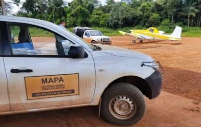 Opera��o conjunta do MAPA, PRF, IBAMA E INDEA apreendem defensivos agr�colas fraudados no MT