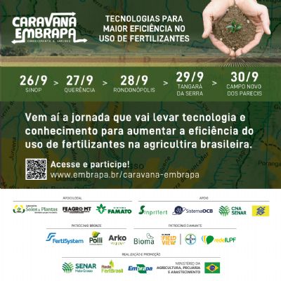 Caravana Embrapa levar� informa��es sobre melhor uso de fertilizantes para Mato Grosso