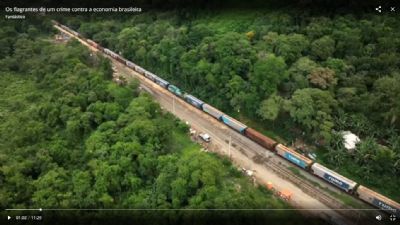 Trens que carregam toneladas de soja s�o saqueados a caminho do Porto de Santos